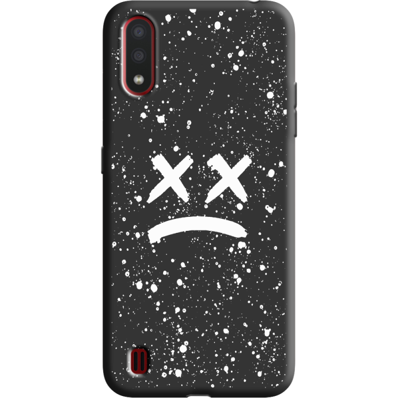 Черный чехол BoxFace Samsung A015 Galaxy A01 Sad Way