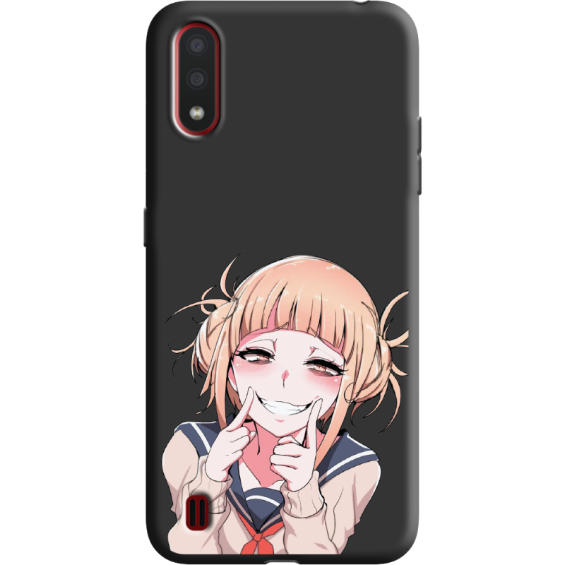 Черный чехол BoxFace Samsung A015 Galaxy A01 Himiko Toga Smile