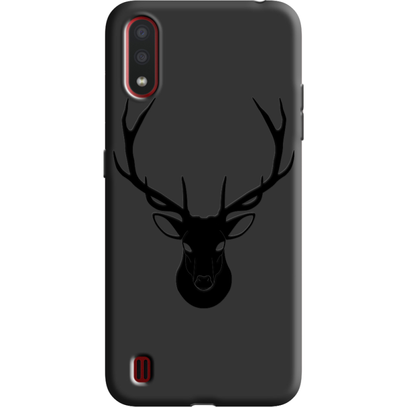 Черный чехол BoxFace Samsung A015 Galaxy A01 Deer