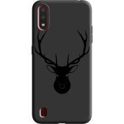 Черный чехол BoxFace Samsung A015 Galaxy A01 Deer