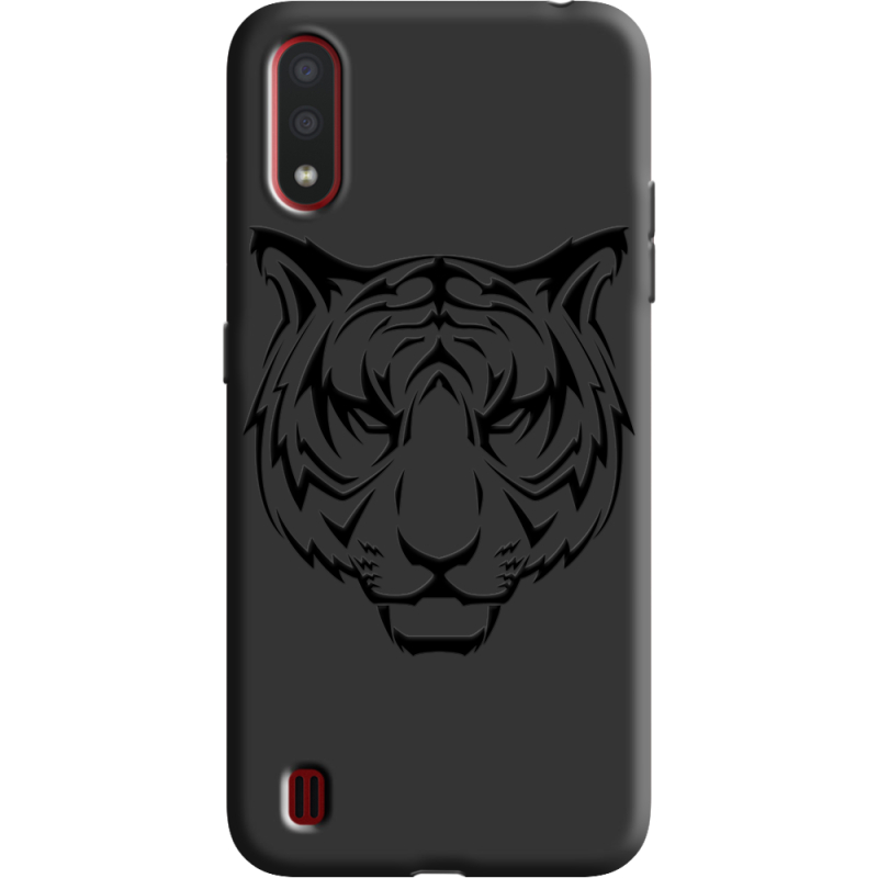 Черный чехол BoxFace Samsung A015 Galaxy A01 Tiger