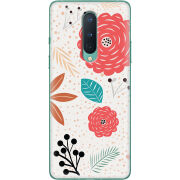 Чехол BoxFace OnePlus 8 Line Flowers