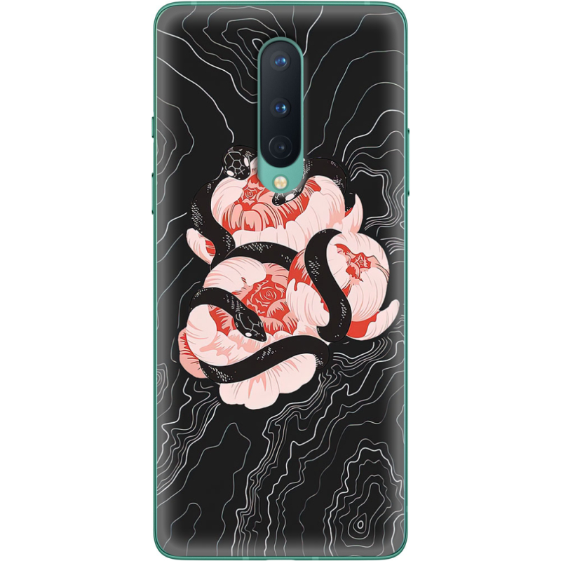 Чехол BoxFace OnePlus 8 Snake Rose