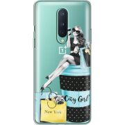 Прозрачный чехол BoxFace OnePlus 8 City Girl