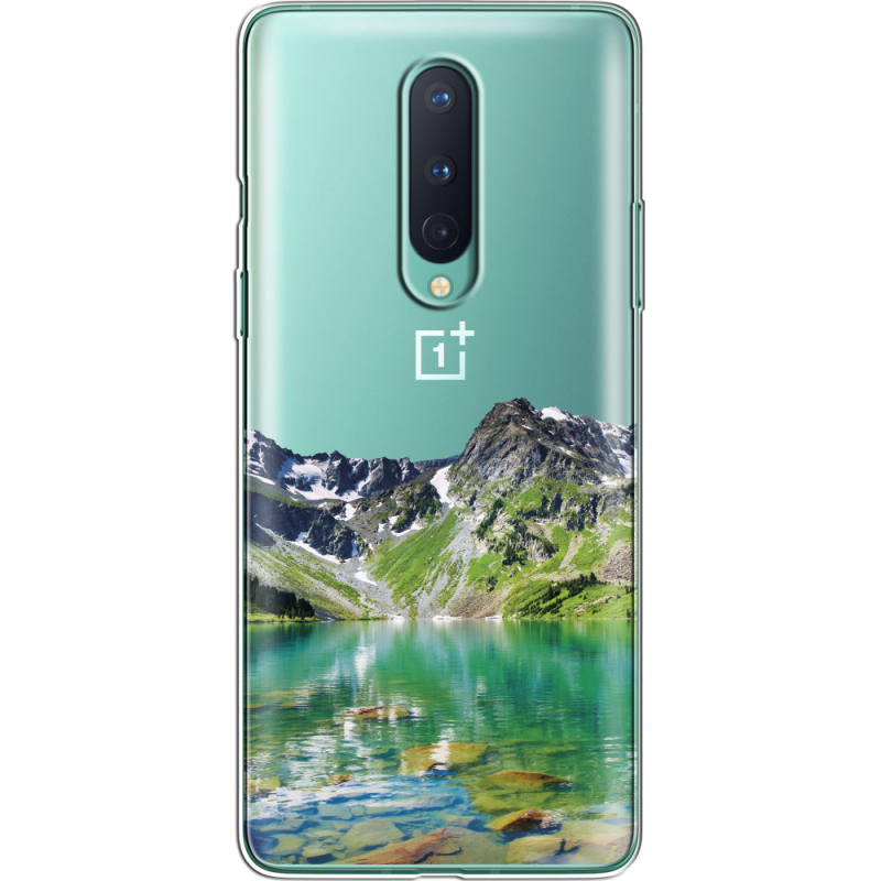 Прозрачный чехол BoxFace OnePlus 8 Green Mountain