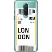 Прозрачный чехол BoxFace OnePlus 8 Ticket London