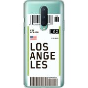 Прозрачный чехол BoxFace OnePlus 8 Ticket Los Angeles