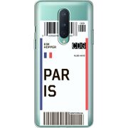 Прозрачный чехол BoxFace OnePlus 8 Ticket Paris