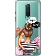 Прозрачный чехол BoxFace OnePlus 8 Super Mama and Daughter