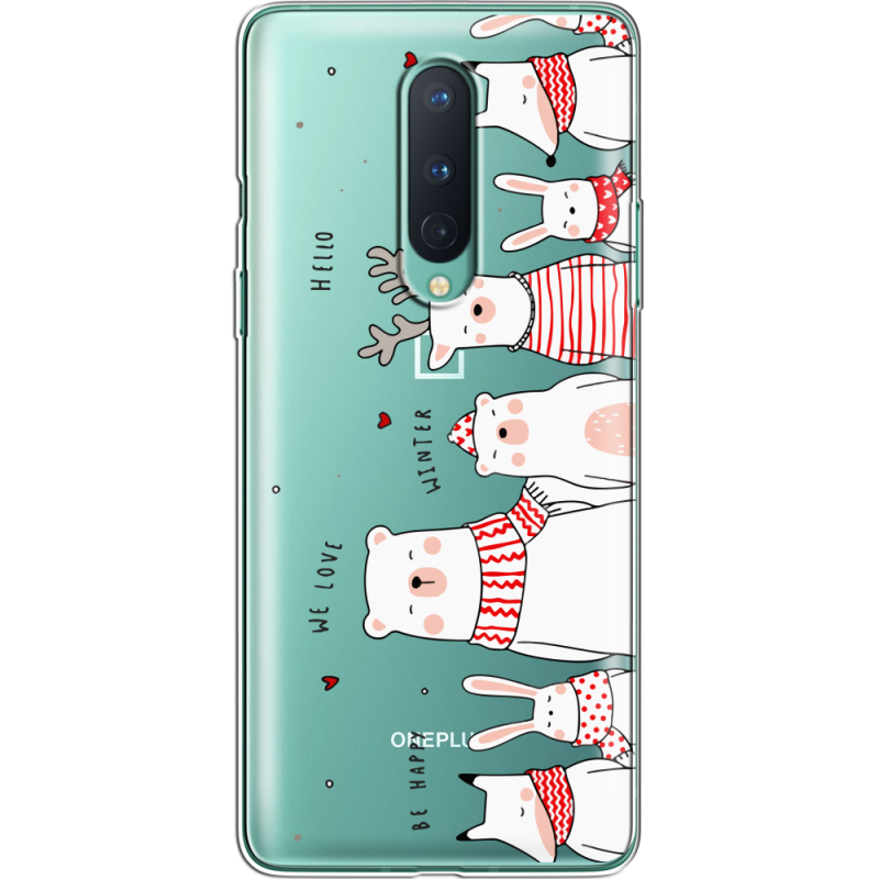 Прозрачный чехол BoxFace OnePlus 8 The Friendly Beasts