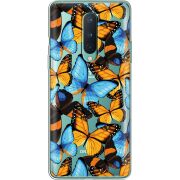 Прозрачный чехол BoxFace OnePlus 8 Butterfly Morpho