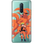 Прозрачный чехол BoxFace OnePlus 8 Naruto and Kurama