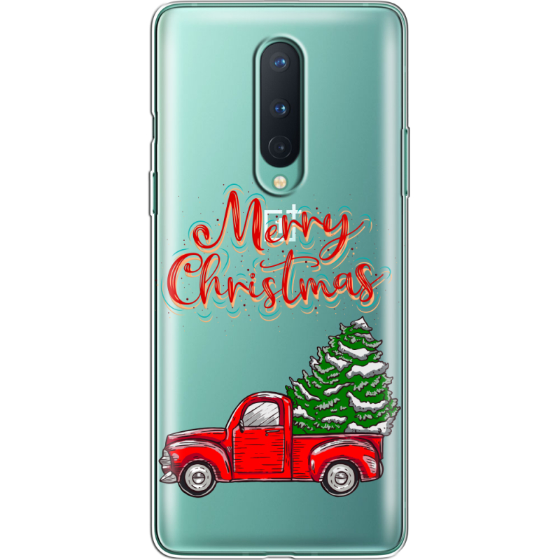 Прозрачный чехол BoxFace OnePlus 8 Holiday Car