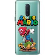 Прозрачный чехол BoxFace OnePlus 8 Super Mario