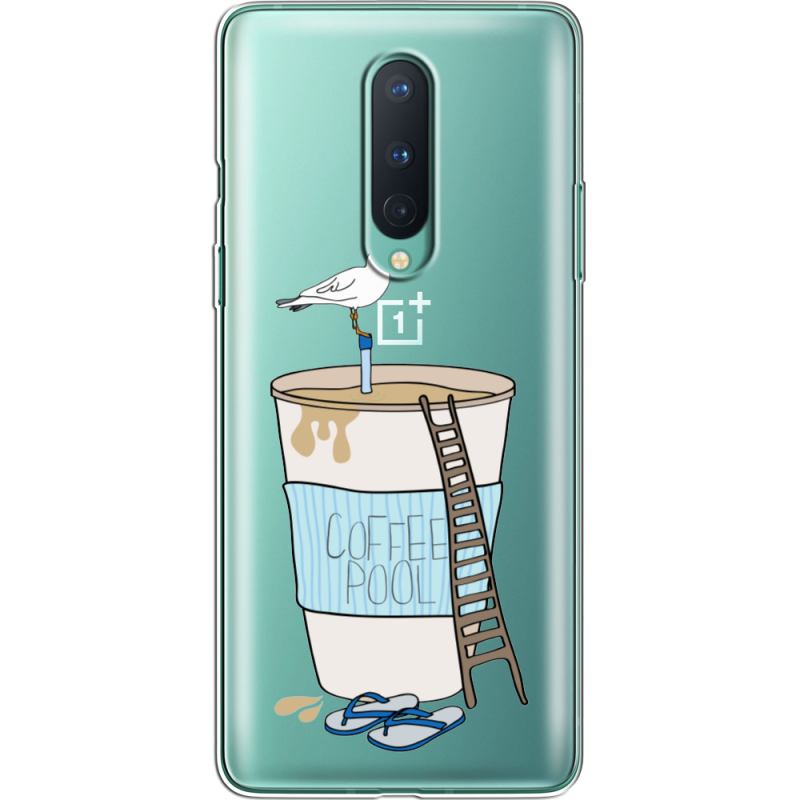 Прозрачный чехол BoxFace OnePlus 8 Segull in Cofee Pool