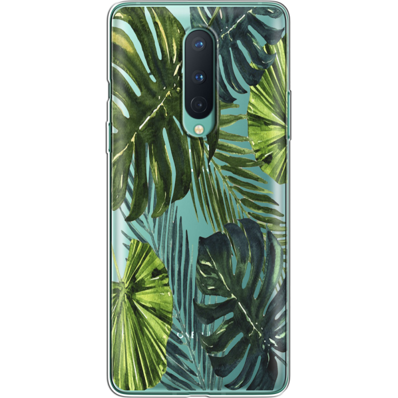 Прозрачный чехол BoxFace OnePlus 8 Palm Tree