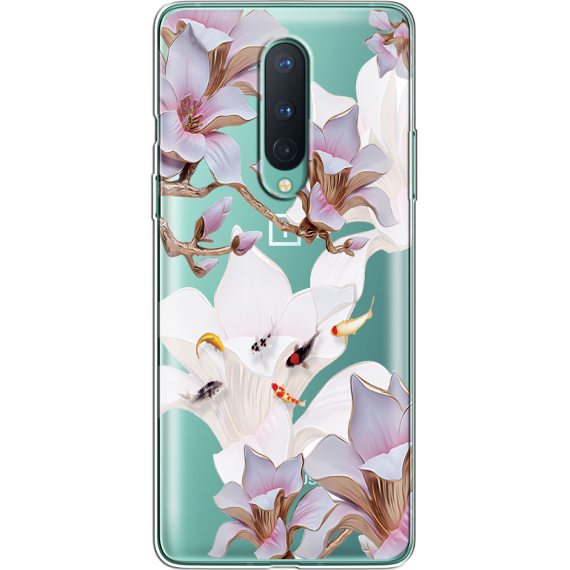 Прозрачный чехол BoxFace OnePlus 8 Chinese Magnolia