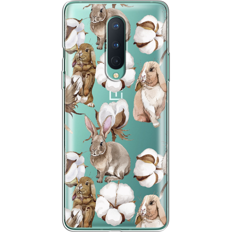 Прозрачный чехол BoxFace OnePlus 8 Cotton and Rabbits