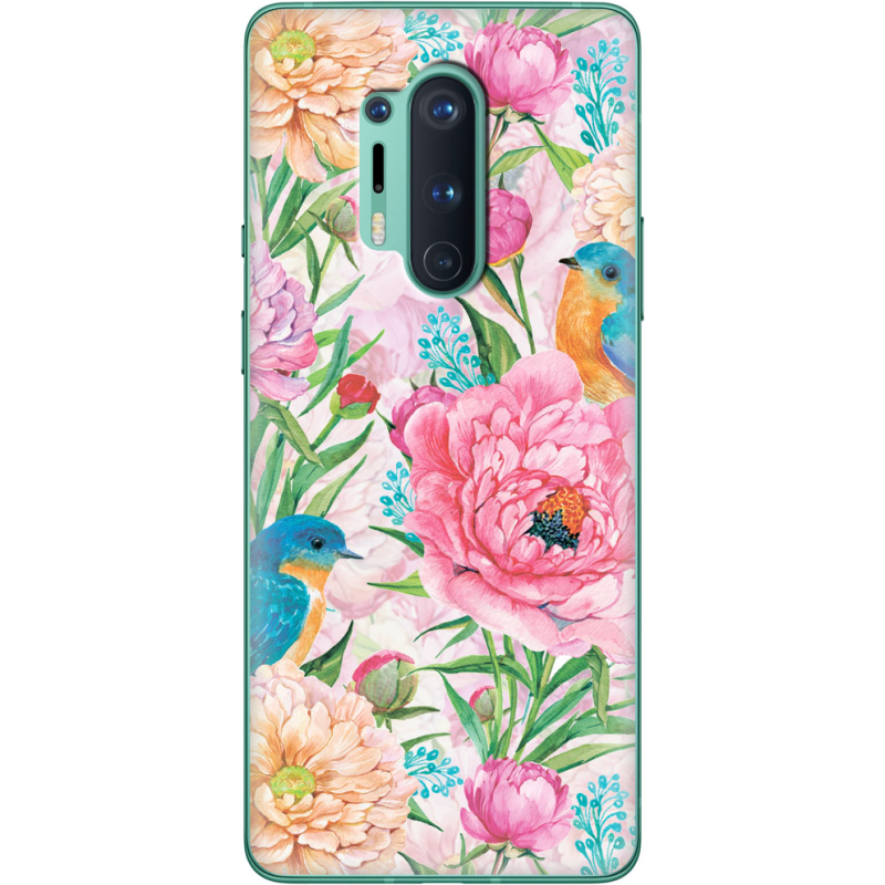 Чехол BoxFace OnePlus 8 Pro Birds in Flowers