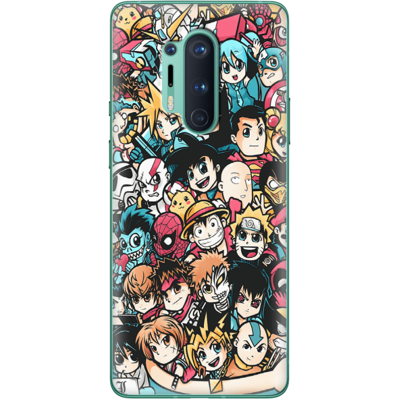 Чехол BoxFace OnePlus 8 Pro Anime Stickers