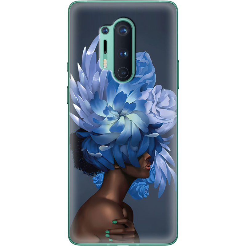 Чехол BoxFace OnePlus 8 Pro Exquisite Blue Flowers