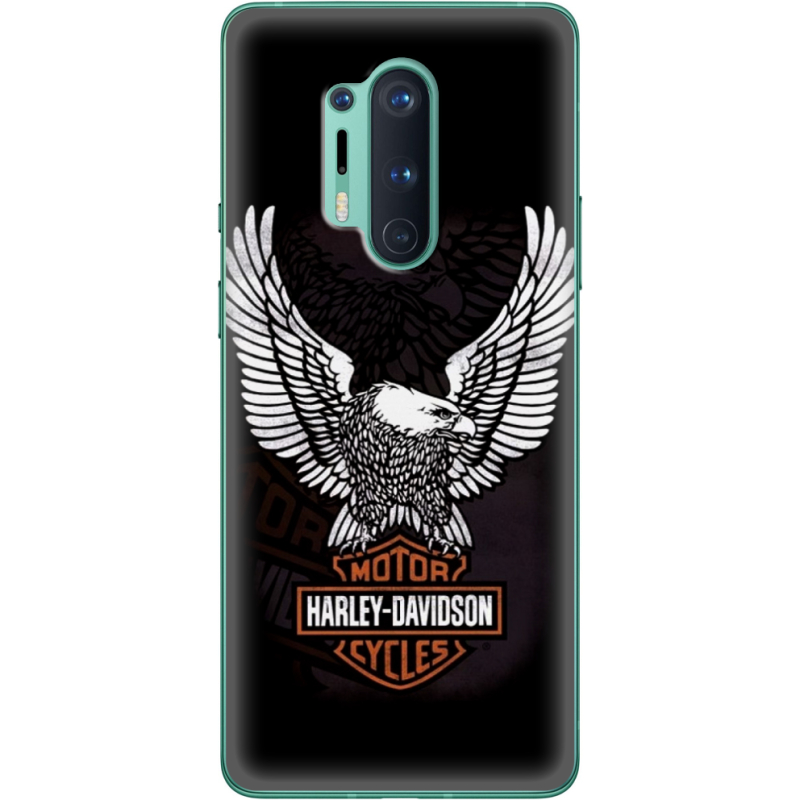 Чехол BoxFace OnePlus 8 Pro Harley Davidson and eagle