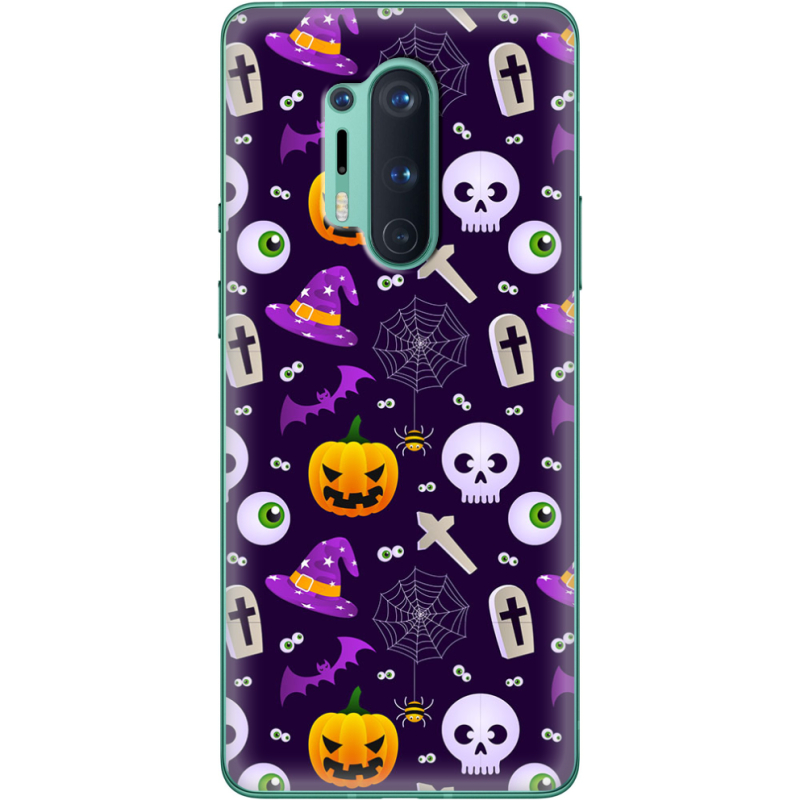 Чехол BoxFace OnePlus 8 Pro Halloween Purple Mood