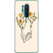 Чехол BoxFace OnePlus 8 Pro Flower Hands