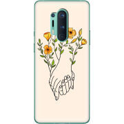 Чехол BoxFace OnePlus 8 Pro Flower Hands