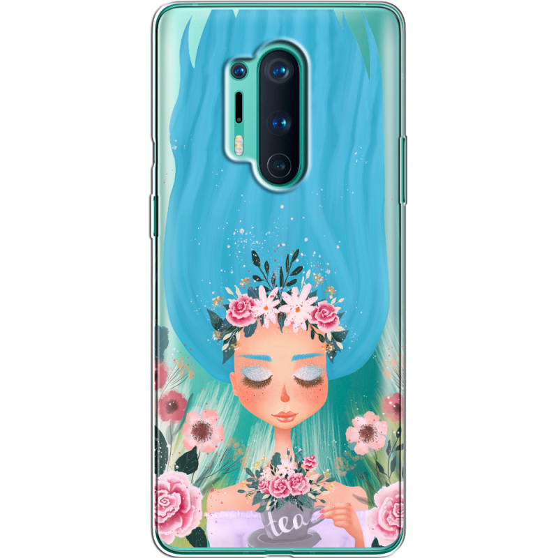 Прозрачный чехол BoxFace OnePlus 8 Pro Blue Hair