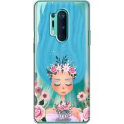 Прозрачный чехол BoxFace OnePlus 8 Pro Blue Hair