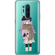 Прозрачный чехол BoxFace OnePlus 8 Pro Winter Morning Girl