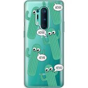 Прозрачный чехол BoxFace OnePlus 8 Pro с 3D-глазками HIYA