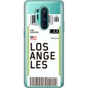Прозрачный чехол BoxFace OnePlus 8 Pro Ticket Los Angeles