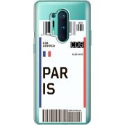 Прозрачный чехол BoxFace OnePlus 8 Pro Ticket Paris