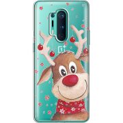 Прозрачный чехол BoxFace OnePlus 8 Pro Winter Deer