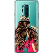 Прозрачный чехол BoxFace OnePlus 8 Pro Queen and Princess