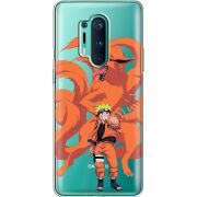 Прозрачный чехол BoxFace OnePlus 8 Pro Naruto and Kurama