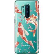 Прозрачный чехол BoxFace OnePlus 8 Pro Japanese Koi Fish