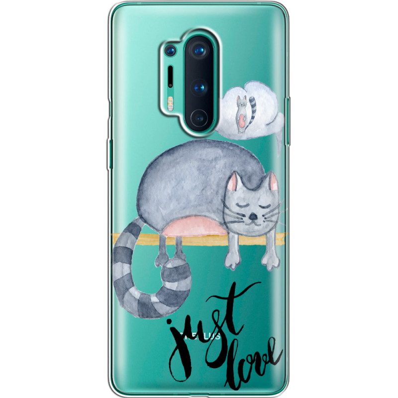 Прозрачный чехол BoxFace OnePlus 8 Pro Just Love
