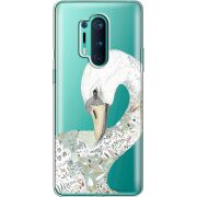 Прозрачный чехол BoxFace OnePlus 8 Pro Swan