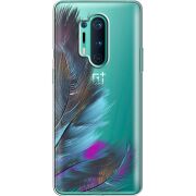 Прозрачный чехол BoxFace OnePlus 8 Pro Feathers