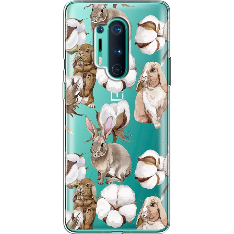 Прозрачный чехол BoxFace OnePlus 8 Pro Cotton and Rabbits