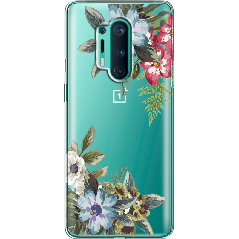 Прозрачный чехол BoxFace OnePlus 8 Pro Floral