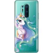 Чехол со стразами OnePlus 8 Pro Unicorn Queen