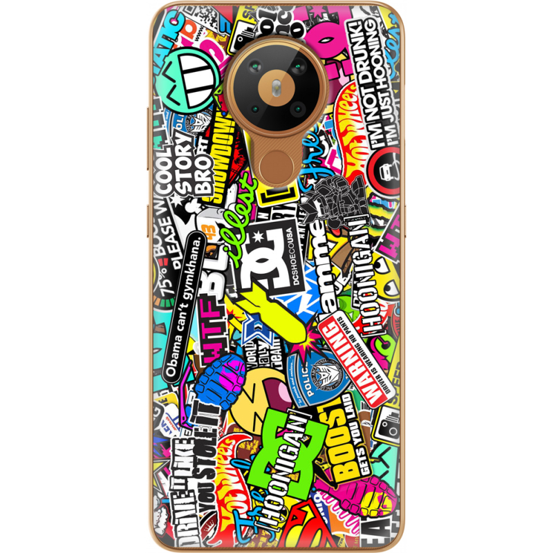 Чехол BoxFace Nokia 5.3 Multicolored Inscriptions