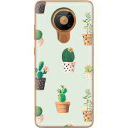 Чехол BoxFace Nokia 5.3 L-green Cacti