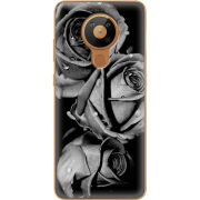 Чехол BoxFace Nokia 5.3 Black and White Roses