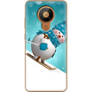 Чехол BoxFace Nokia 5.3 Skier Snowman