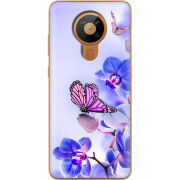 Чехол BoxFace Nokia 5.3 Orchids and Butterflies